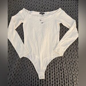 Express Cream Long Sleeve Top